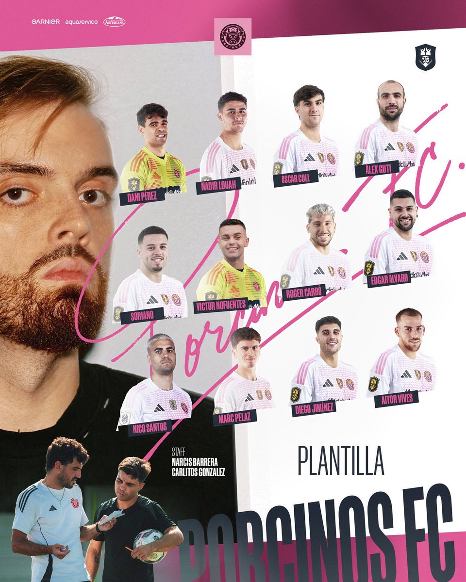 kingsworld_cup's tweet photo. #KingsLeague | #QueensLeague | #PorcinosFC 🎙️ Actualités 🗞️📰 🇪🇸
🗞 @serneim
📌 les @PorcinosFC se vante de son effectif 🐷 ⚽ Sous la direction d'Ibai, l'équipe arrive au prochain split avec un effectif de premier niveau. ✅
Les joueurs veulent démontrer de quoi ils sont capables dans la Kings League Spain. 📈 Un effectif de haut niveau qui vise à être protagoniste dans la lutte pour la Coupe.
@PorcinosFC - @KingsLeague - @RoninFutbolClub - @IbaiLlanos -
📸 @serneim #kingsleague