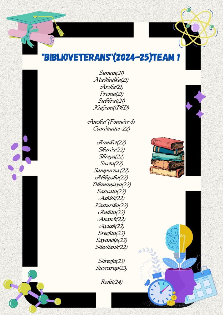 Books_IISERBPR's tweet photo. So, as we turn this page, we say:
Thank you, Team 1 &amp; Thank you, Team 0
Welcome, Team 2.

Adios…&amp; Hola!
With gratitude and hope,
Anchal Aiswariya Dutta 
Founder of Bookworms Family. https://t.co/6zeDal0xrK
