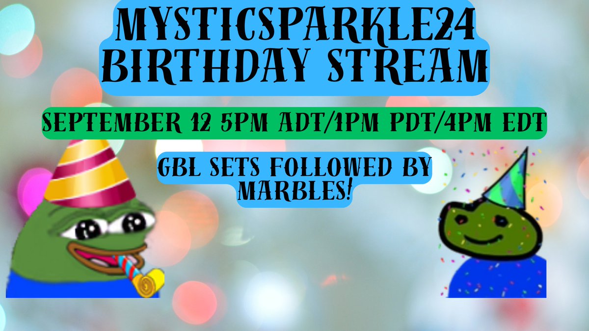 Make sure to tune into stream tomorrow 🎂