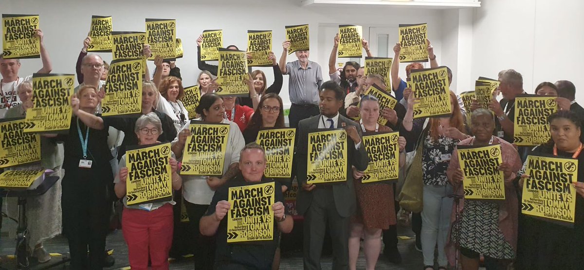 Stand Up To Racism (@antiracismday) on Twitter photo Strong message coming out of the TUC: March Against Fascism - Unite Against Tommy Robinson’s festival of hate 
🗓️ Saturday 13th September 
⏰ 12pm
📍 Russell Square 
🚶🏽♀️March to Whitehall (north side) 
#StandUpToRacism #StopTommyRobinson Strong message coming out of the TUC: March Against Fascism - Unite Against Tommy Robinson’s festival of hate 
🗓️ Saturday 13th September 
⏰ 12pm
📍 Russell Square 
🚶🏽♀️March to Whitehall (north side) 
#StandUpToRacism #StopTommyRobinson