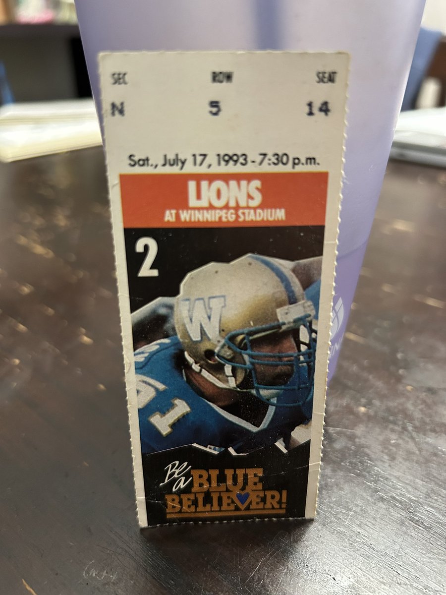 These are 2 of my favourite tickets that I’ve kept (and have survived). <a href="/WWE/">WWE</a> WrestleMania 32 and my first football game <a href="/Wpg_BlueBombers/">Winnipeg Blue Bombers</a> <a href="/BCLions/">BC LIONS</a>