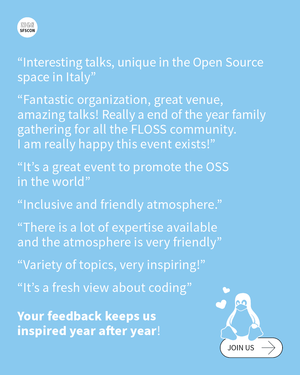 SFSCON tweet media