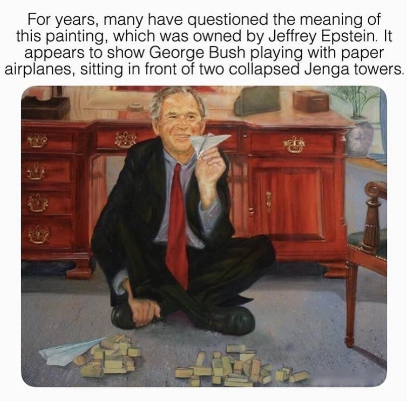 Still ZERO Epstein Arrests. 

'Never forget': This was hanging in Epstein's NY mansion.