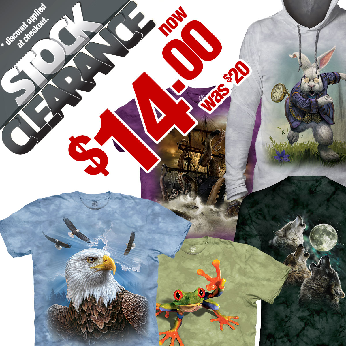 NEW $20 Clearance tees now $14 this week only! themountain.com/20/?sort=newest SHOP NOW #MountainArtwear #themountainteeshirts #themountainshirts