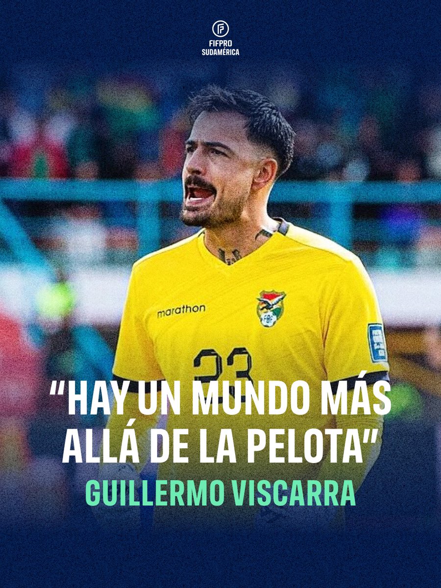 #Embajadores | Guillermo Viscarra

El arquero de la Selección de Bolivia lo tiene claro: la pasión es fundamental, pero estar formado te permite disfrutar y crecer.

<a href="/FIFPRO/">FIFPRO</a> <a href="/fabol_Bolivia/">Federación S. de Futbolistas P. de Bolivia</a> <a href="/CONMEBOL/">CONMEBOL.com</a> <a href="/laverde_fbf/">LA VERDE 🇧🇴</a>