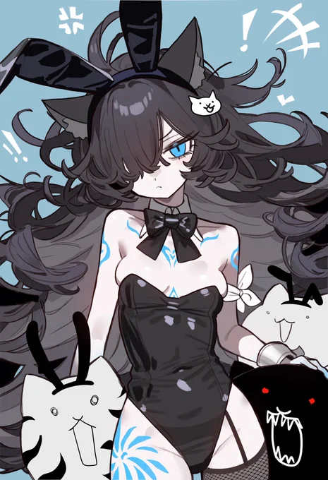 Black n white bunnys