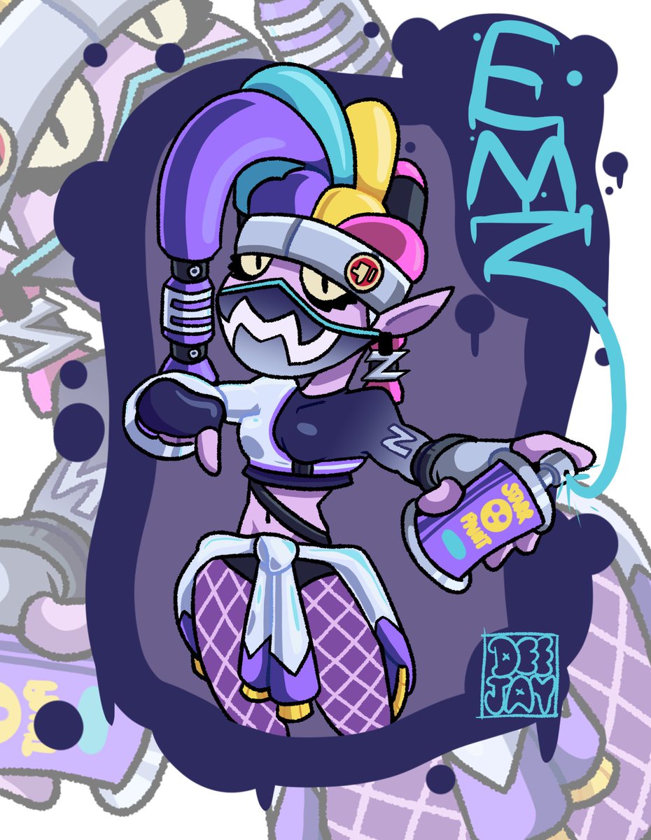 DeeJay_Comics's tweet photo. Techwear Emz is here to slay! 💜💙💛🩷

#BrawlStars #BrawlStarsArt #BrawlStarsEmz  #ブロスタ #ブロスタ鋭角部 https://t.co/GEARRMWEWr