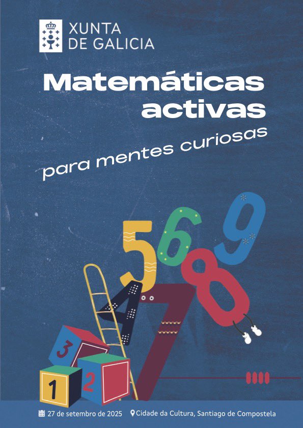 CAFIgalicia's tweet image. 📢 #FormaciónDocente
Descubre a maxia das matemáticas na  xornada  &quot;G2502020  Matemáticas activas para mentes curiosas&quot;‼️
🌟Aprende a facer das matemáticas unha experiencia creativa e sorprendente.
📅27 de setembro de 25
🚨Inscrición ata o 15 de setembro
📒Programa