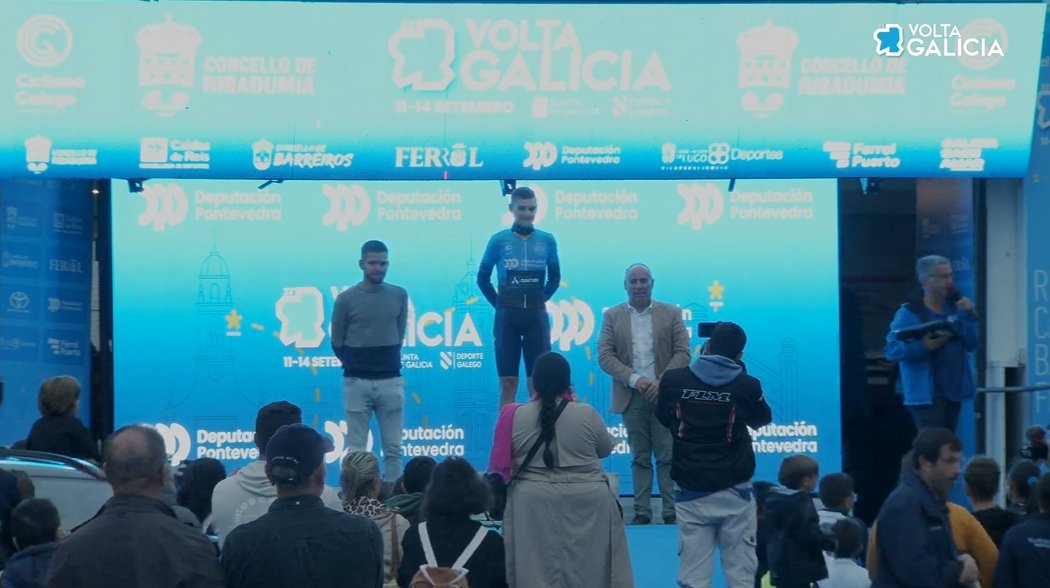 🔵 O maillot azul de mellor galego é para Martin Rey (<a href="/ccpadrones/">Equipo Cortizo</a>)

#voltagalicia2025