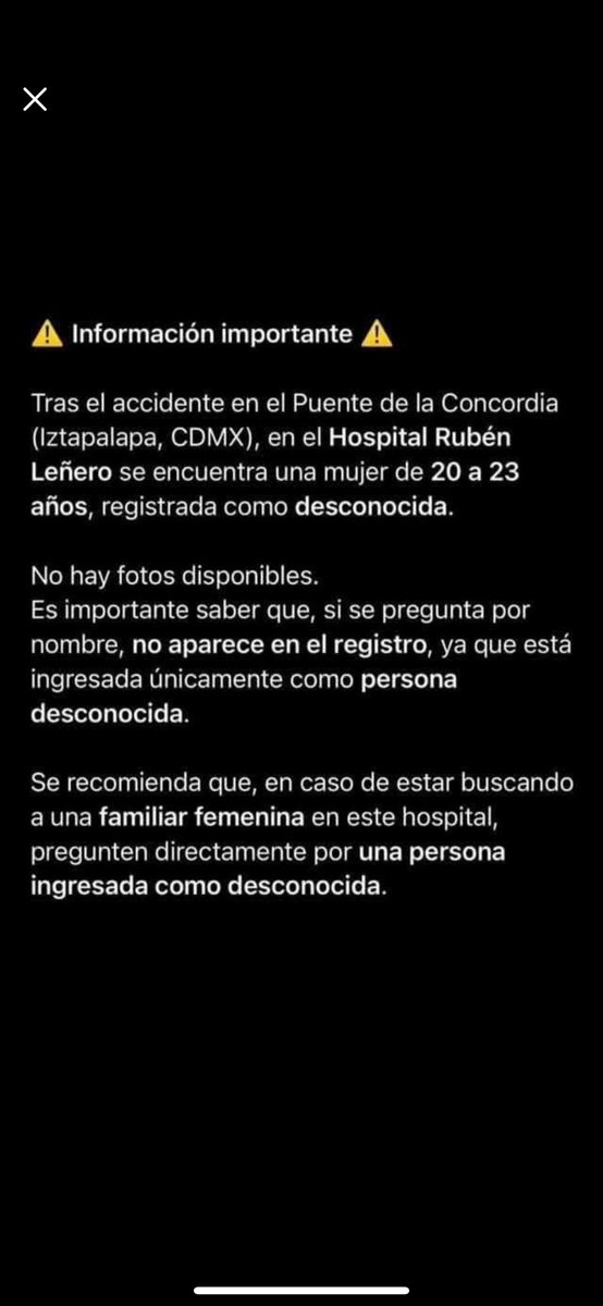 IrissMara's tweet photo. @Pajaropolitico @Fuguemann_ Quizá es ella avisen a sus familiares que vayan a reconocerla https://t.co/MABhcj9SpU