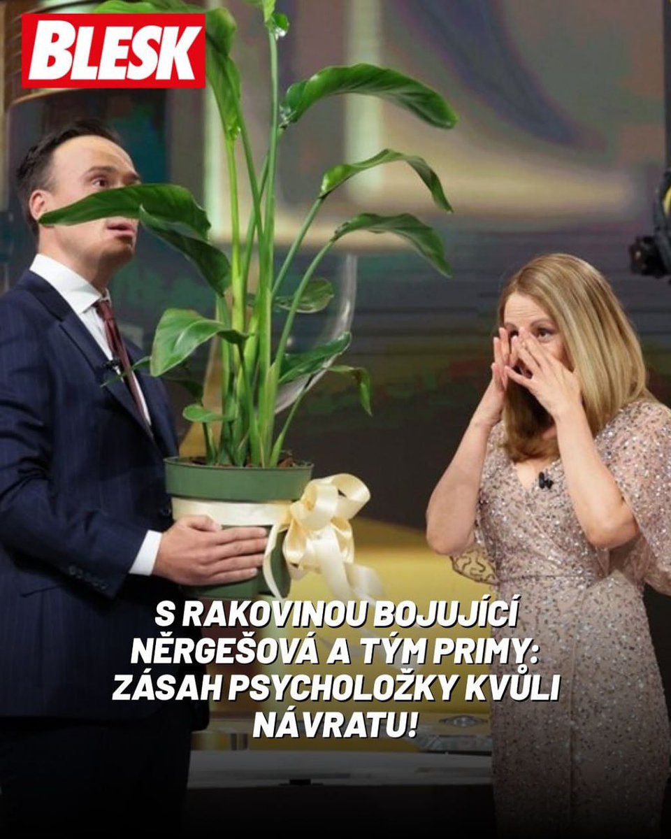 blesk_cz's tweet photo. Po čtyřech měsících je Laďka Něrgešová zpět v Showtimu. Moderátorský post musela opustit kvůli rakovině mozku a následné operaci. Aby byl její návrat pro všechny pohodový, rozhodla se televize Prima povolat do akce i psycholožku!

📎 Celý článek na https://t.co/qstEm6g1Zt. Link najdete v biu.