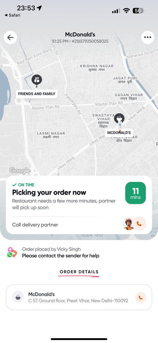 raj000R's tweet photo. @SwiggyCares 
@Swiggy 

Ordered at 10:25 showed 20 minutes delivery and till now its not even picked up from restaurant 

No response from restaurant and delivery team https://t.co/wt14SQ5fua