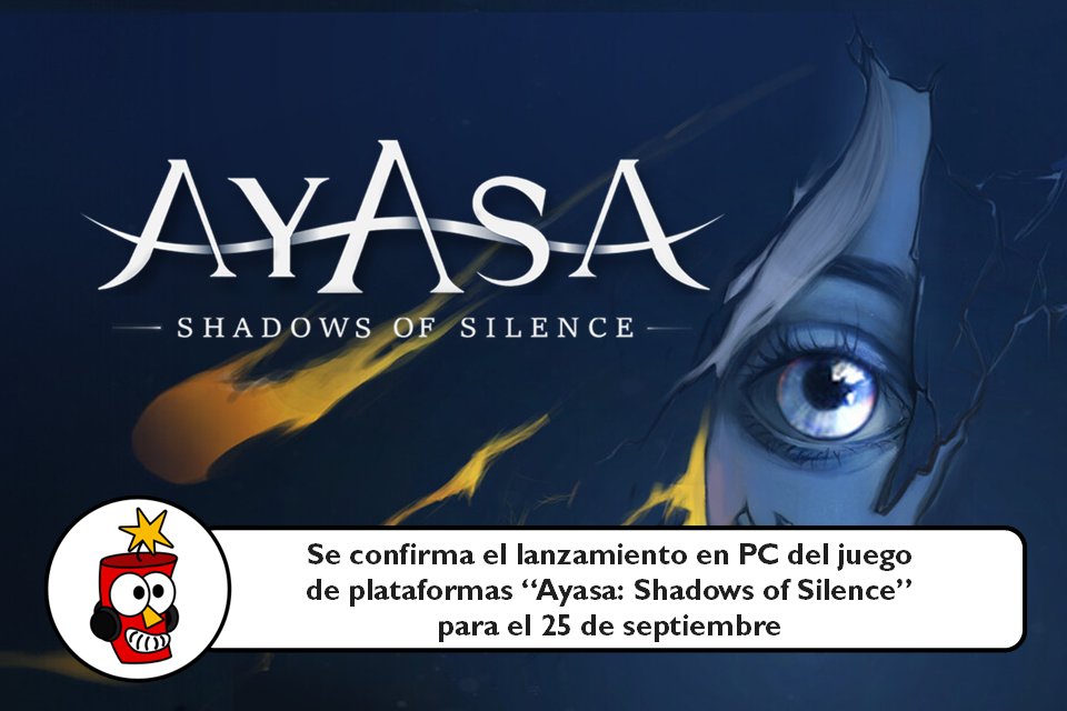 Dinamita Pop (@dinamitapop) on Twitter photo 🎮 El estudio <a href="/_ayagames_/">Ayasa: Shadows Of Silence 🔜 September 25</a> confirmó que su juego de plataformas en 2.5D “Ayasa: Shadow of Silence” se lanzará en PC a finales de este mes. Para celebrarlo, ha publicado un nuevo tráiler oficial. Más detalles en la nota de hoy.
El enlace está en las respuestas. 👇 🎮 El estudio <a href="/_ayagames_/">Ayasa: Shadows Of Silence 🔜 September 25</a> confirmó que su juego de plataformas en 2.5D “Ayasa: Shadow of Silence” se lanzará en PC a finales de este mes. Para celebrarlo, ha publicado un nuevo tráiler oficial. Más detalles en la nota de hoy.
El enlace está en las respuestas. 👇