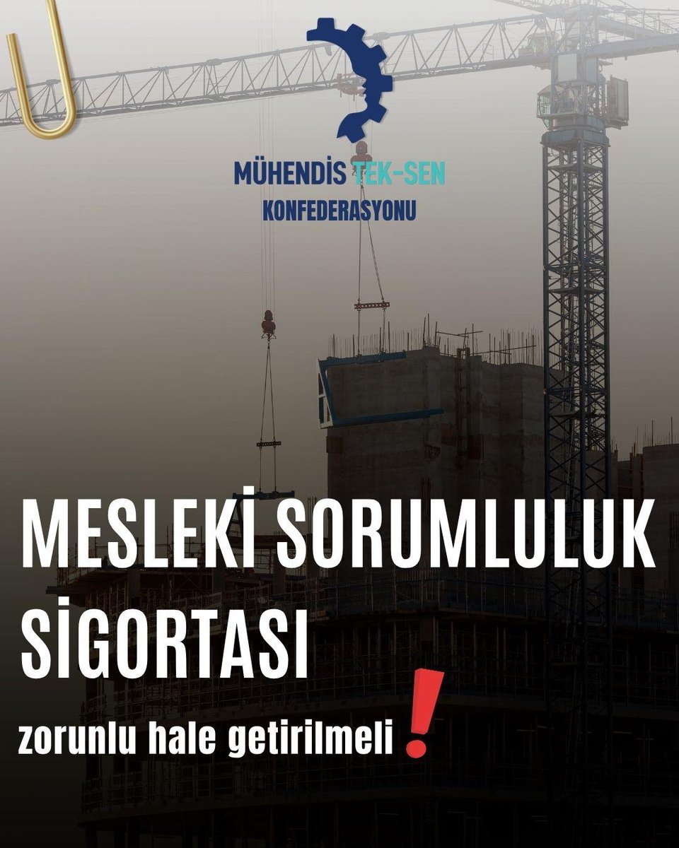 Mühendislikte Her Adımda Güvence: Mesleki Hatalar, Hukuki Sorunlar ve Finansal Risklere Karşı Mesleki Sorumluluk Sigortası olmalıdır.
<a href="/KaMuhEnerjiSen/">Kamu Mühendisleri ENERJİ Sendikası</a> 
<a href="/MuhTekSen_Konf/">Mühendis Tek-Sen Konfederasyonu</a>