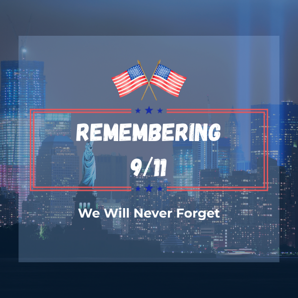 SkywalkGroup's tweet photo. September 11 is a day etched in our hearts. Today we remember and honor the lives lost on September 11th, 2001, and the bravery of first responders who showed unwavering courage and resilience.
#NeverForget https://t.co/donn2nGq0n