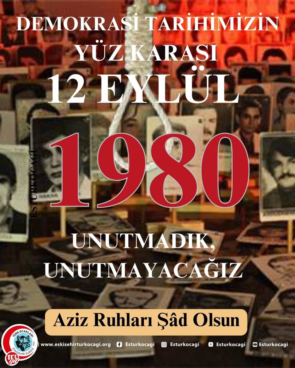 12 Eylül Devleti huzur ve adalet içerisinde yönetmek mecburiyetinde olanların göstermelik Mamak mahkeme oyunlarıyla, düzmece iddianamelerle örtmeye, kapatmaya, unutturmaya“Türk Milliyetçiliğini”mahkum ettirmeye çalıştıkları kirli gün! Zalimlerin adı unutuldu, mazlumlar gönüllerde