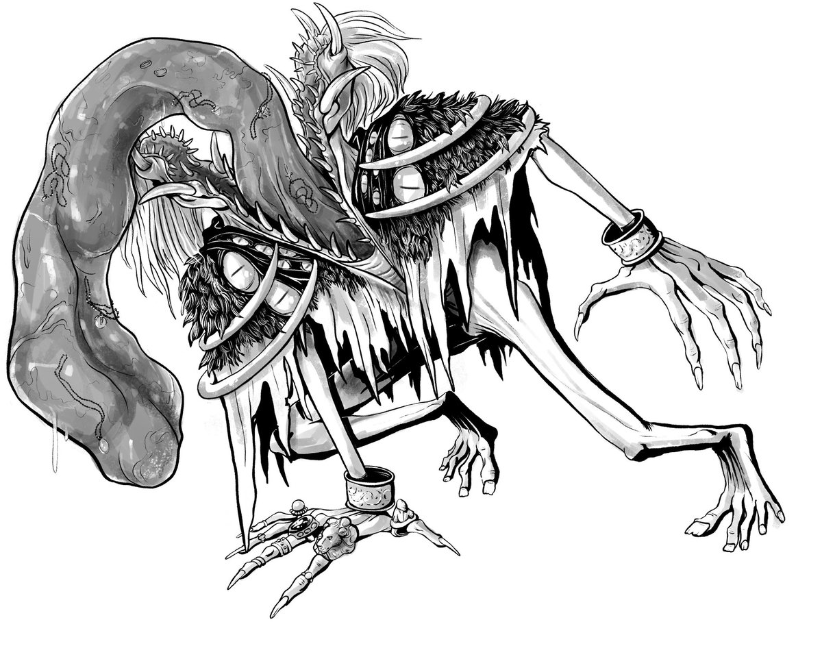 Nasty monster man I drew a few years back 🙏