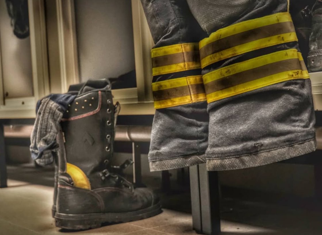 FireBootJoe's tweet image. There is no smell stronger than a fireman's gear, boots, and socks.

What would you smell first?   The gear?  The socks?  Or sniff deep in the boots?