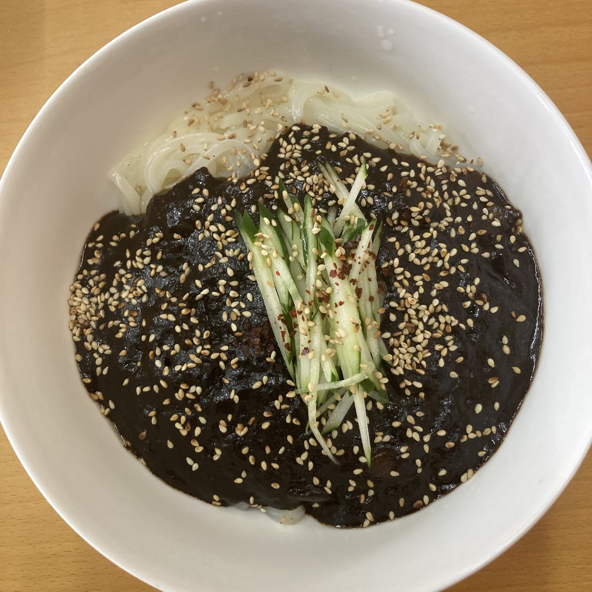久留米市のオモニキムチで、ジャジャン麺をいただきました。