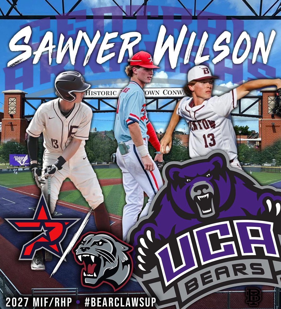 Congratulations <a href="/SawyerW46895355/">Sawyer Wilson</a> on your commitment to <a href="/UCABearBaseball/">UCA Baseball</a>!