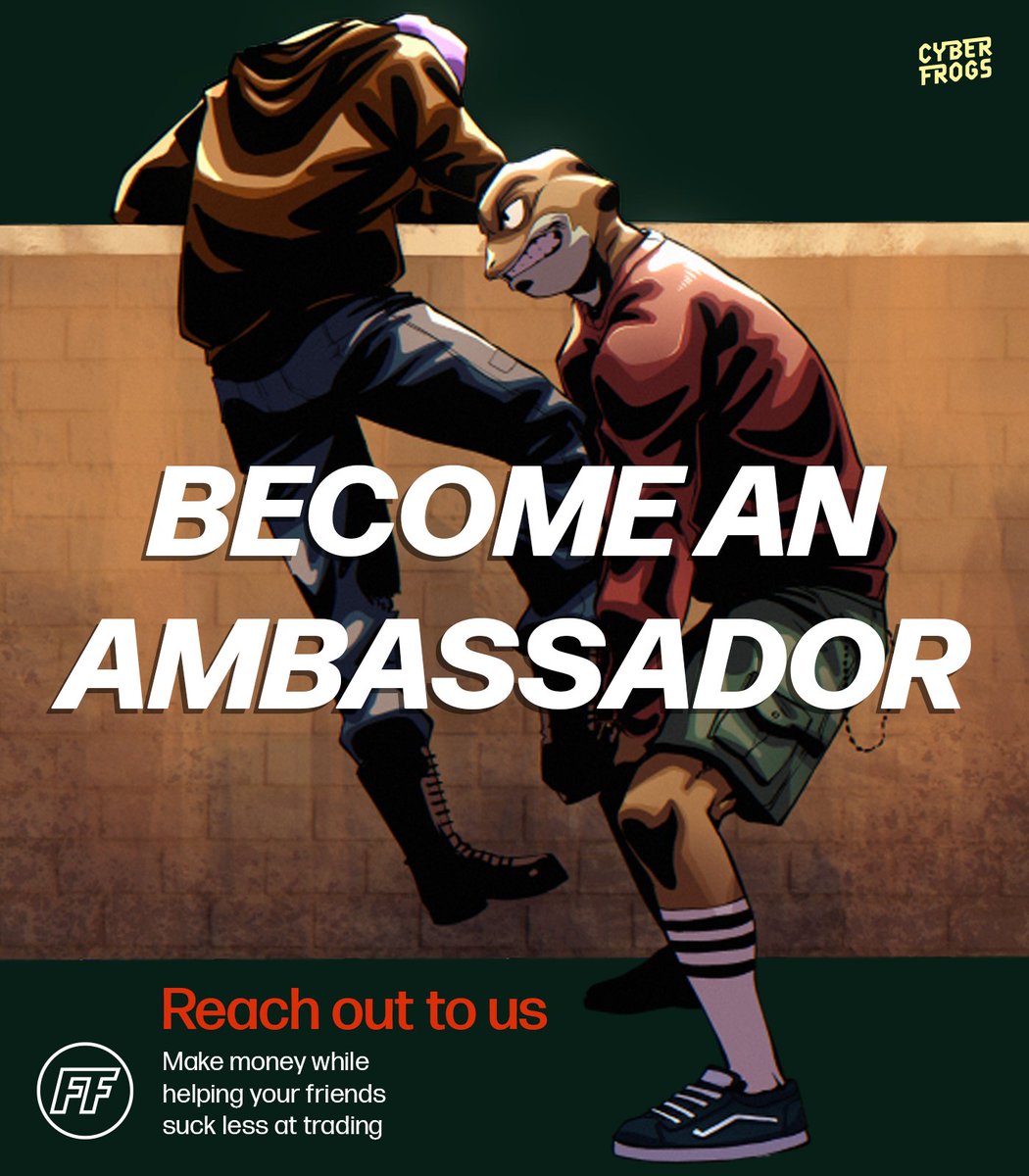 Got what it takes to be an ambassador? 🐸

You'll get exclusive kickbacks, a custom affiliate link, and the tools needed to spread the word of <a href="/TAPfintech/">TAP</a> 

Hit us up in discord 💌