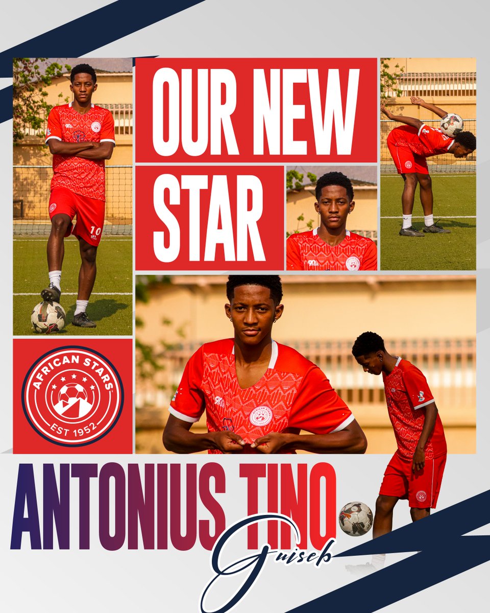 african_StarsFC's tweet photo. 🚨✨ 𝗣𝗟𝗔𝗬𝗘𝗥 𝗥𝗘𝗩𝗘𝗔𝗟 ✨🚨
Meet 𝐀𝐧𝐭𝐨𝐧𝐢𝐮𝐬 𝐓𝐢𝐧𝐨 𝐆𝐮𝐢𝐬𝐞𝐛 – a fearless warrior ready to fight for the badge and light up the pitch! 💪⚽🔥
#AfricanStarsFC #Okaserandu #Starlile #SambaBoys #StarsFamily #CAFChampionsLeague #RoadToGlory #NewStars https://t.co/piM7H4QHoa