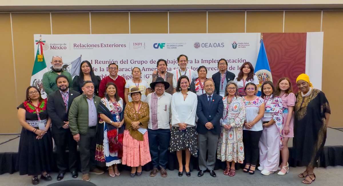 #COMUNICADO | 📰🗞️

México a la vanguardia en América Latina sobre el reconocimiento de los derechos fundamentales de los Pueblos Indígenas y Afromexicanos.

● México fue sede de la primera reunión ordinaria del Grupo de Trabajo sobre la Declaración Americana sobre los Derechos