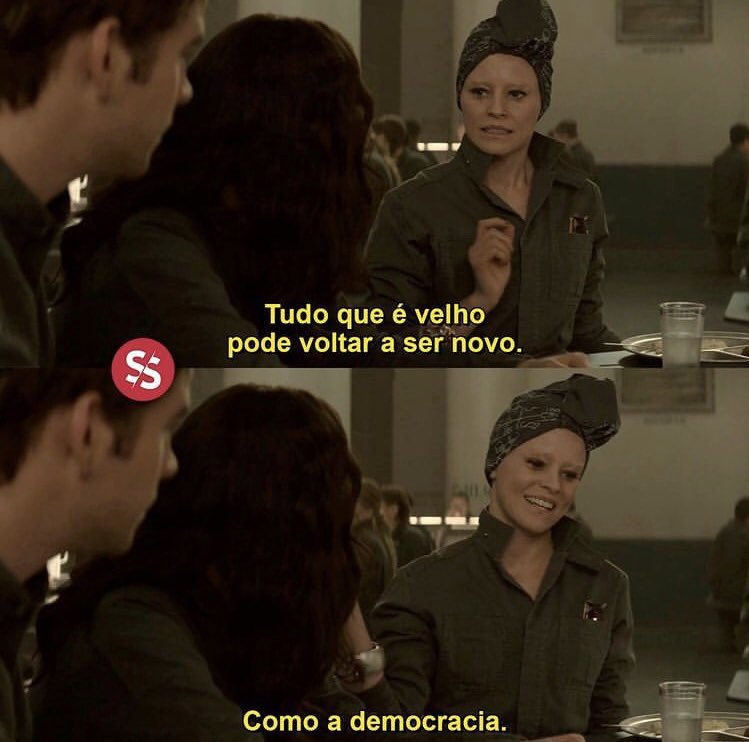 thngergames's tweet photo. "tudo que é velho pode voltar a ser novo. como a democracia." 

nunca vou superar a pedrada de effie trinket https://t.co/wcrbtrqb1J