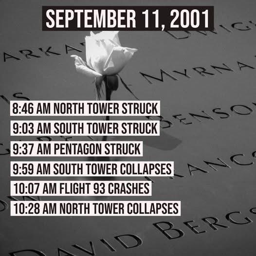 Never forget. Remembering 9/11