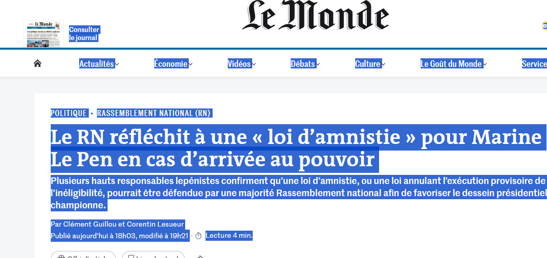 On ne changera jamais l'extrême droite.