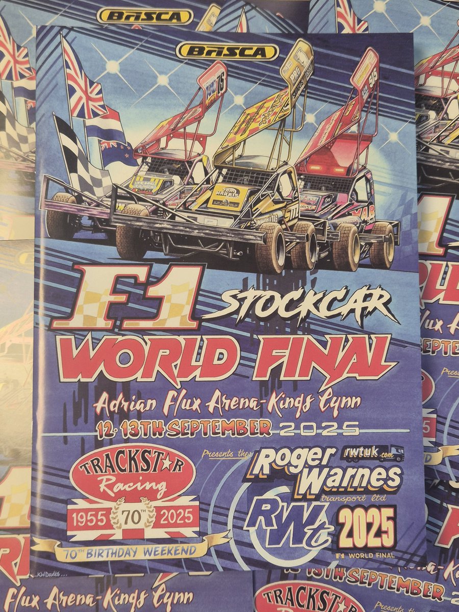 We are pleased to release this years BriSCA F1 World Championship Final Programme 

A massive 72 pages of content for just £5! Purchase yours in the track. A superb read! A massive thank you everyone who contributed.