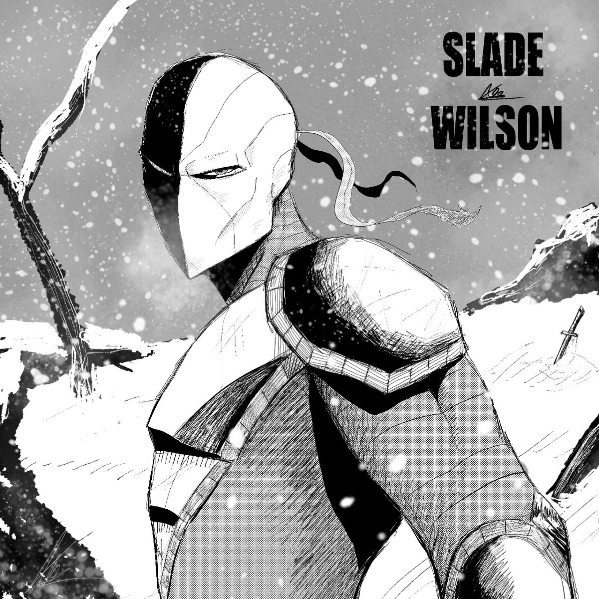 Deathstroke by me 
#batman #dc #fanart