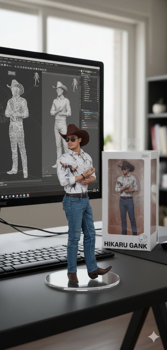 Mi versión en figura 3D

#cowboy #cowboyboots
