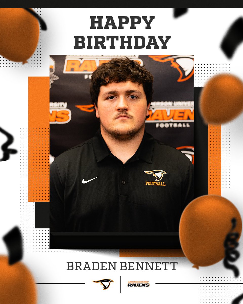 Join us in wishing a Happy Birthday to Sophomore Offensive Lineman, Braden Bennett!🎉🥳🎂