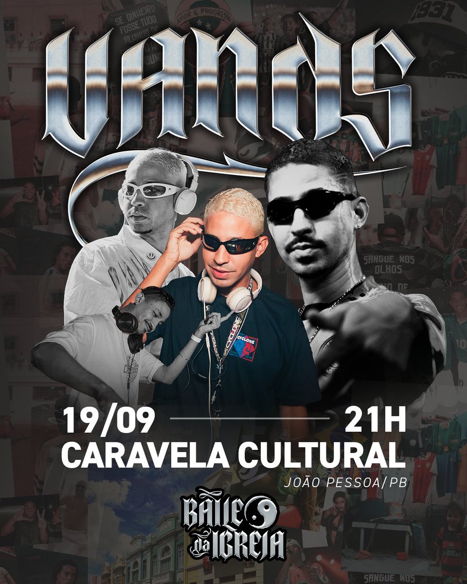 fontesofthewall's tweet photo. BAILE DA IGREJA 19/09 
Caravela Cultural - João Pessoa

IGREJA DO SOM part. BIXARTE
IDLIBRA 
VANDS 
DJ ISAAC b2b DIZANAJU 

 🙏MÚSICA É RELIGIÃO 🙏 https://t.co/BA5qXK5gxl