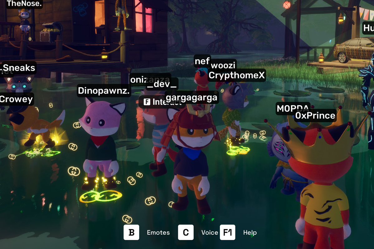 Loved hanging out in <a href="/OthersideMeta/">Othersidemeta</a> yesterday with <a href="/mmwalk/">mm</a>'s Foxy Fam and <a href="/Escapation/">Directive Creator 🪥</a>'s Grillz Gang

Scooped a Legendary 1/1 Fox and also this cute lil Samurai fox feller. 

Stoked to see other communities join Otherside and go deep in their integrations. My DMs are full of folks