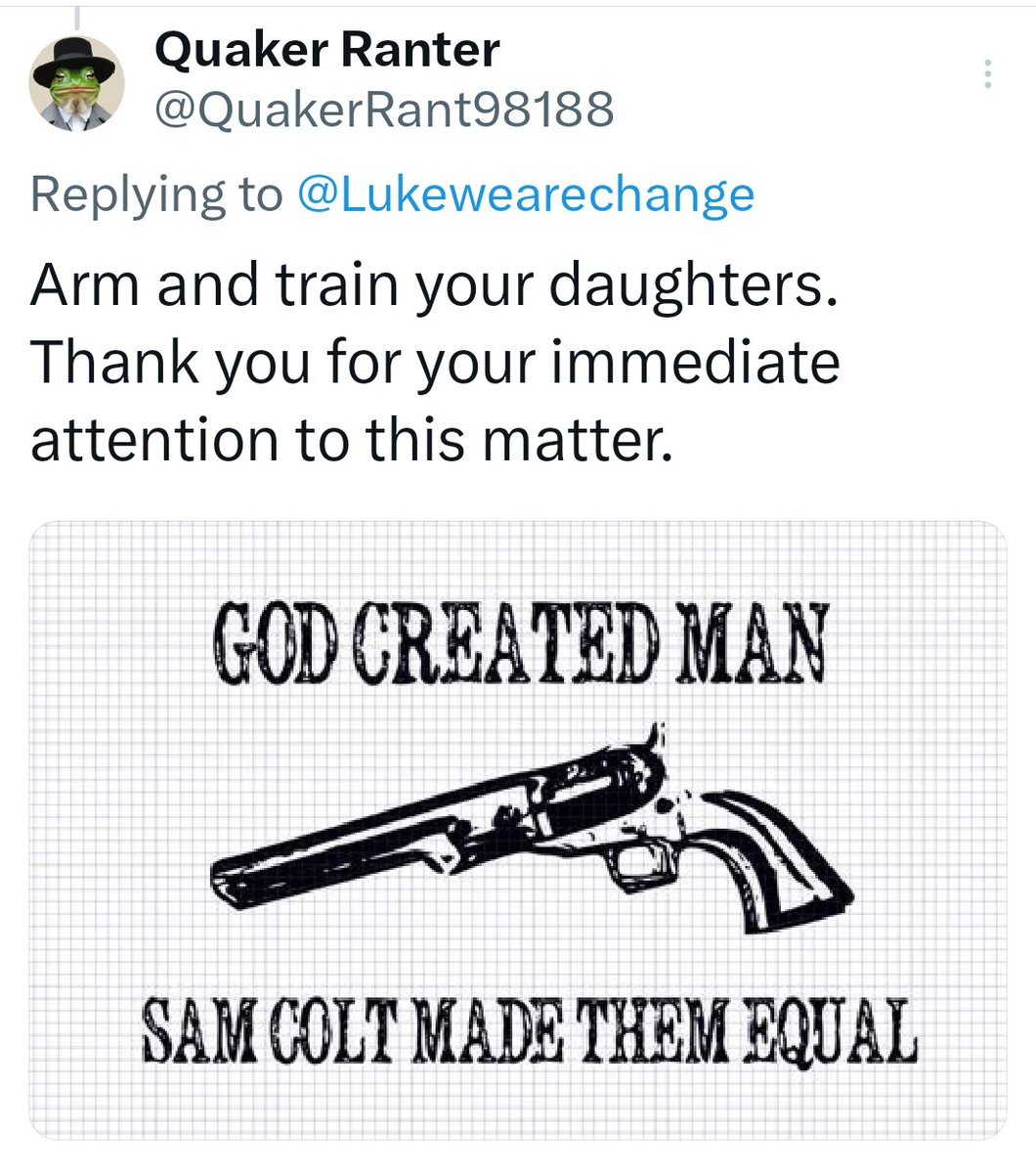 Quaker Ranter (@quakerrant98188) on Twitter photo <a href="/NickJFuentes/">Nicholas J. Fuentes</a> And your wives. I'm assuming you and your sons already are. Free Quakers of America approved this message since 1776. <a href="/NickJFuentes/">Nicholas J. Fuentes</a> And your wives. I'm assuming you and your sons already are. Free Quakers of America approved this message since 1776.