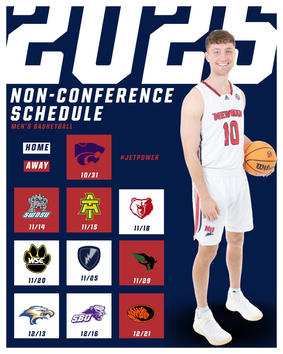Newman Men’s Basketball (@newmanjetsmbb) on Twitter photo Non-Con🔒
#JetPower✈️ Non-Con🔒
#JetPower✈️