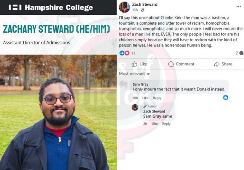 <a href="/hampshirecolg/">Hampshire College</a> Hampshire College is a cesspool of hate and division