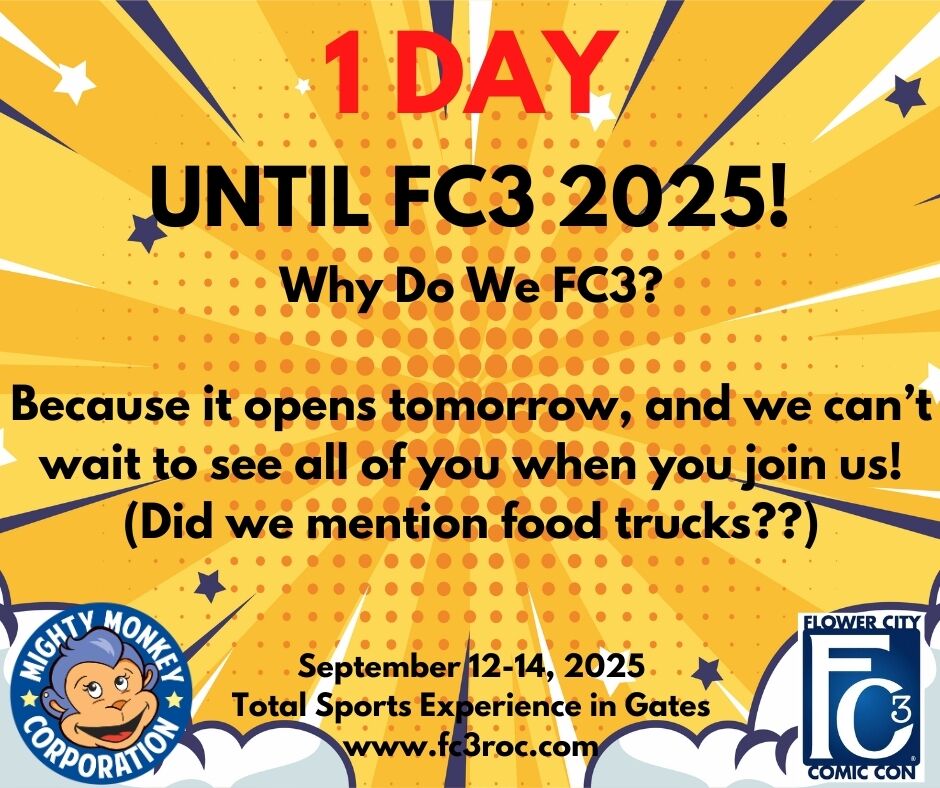 fc3roc's tweet image. Why Do We FC3? Because it opens tomorrow, and we can’t wait to see all of you when you join us! (Did we mention food trucks??) #FC32025 #ExperienceFC3 #WhereItAllComesTogether