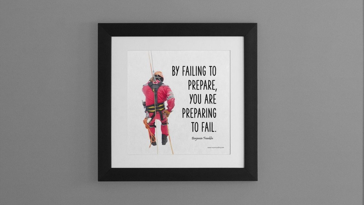 ❌Always prepare!
👉 Inspirational safety posters and more at inspiresafety.com

#safety #safetyposters #motivation #safetyleadership