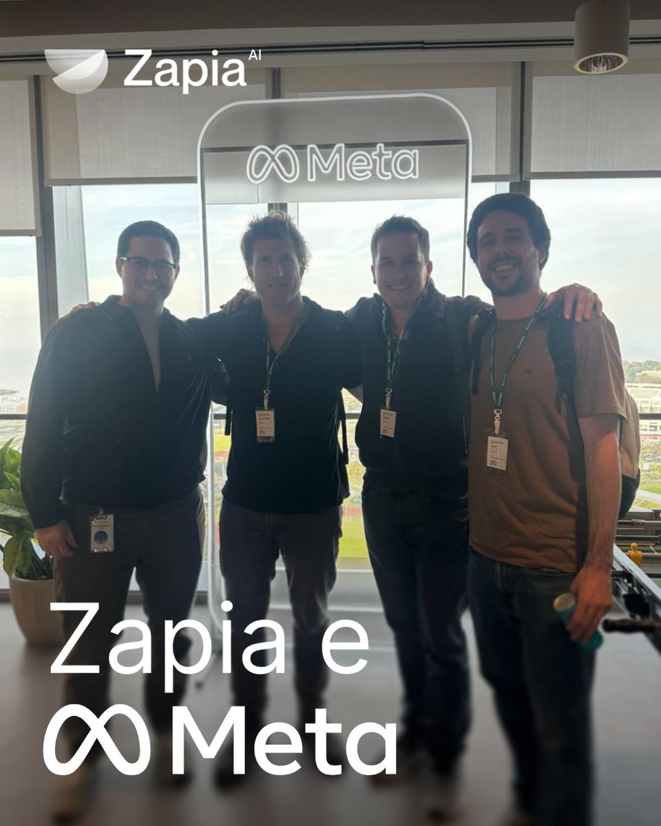 Na Zapia, sabemos que as melhores conquistas vêm de grandes parcerias. E, graças a elas, estamos construindo a melhor assistente de IA da América Latina.

Esta semana, os fundadores da Zapia viajaram até Buenos Aires para visitar o escritório da Meta, trazendo novos insights para