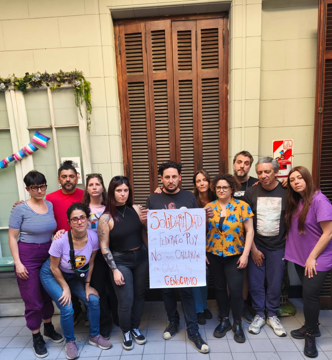 No nos van a callar
Basta de Genocidio en Gaza 🇵🇸
Toda la solidaridad con <a href="/fedepuy/">Federico Puy</a> secretario de prensa de <a href="/AdemysPrensa/">Ademys</a> 
<a href="/Red__Accion/">ANRed #30Años</a> 
<a href="/izquierdadiario/">La Izquierda Diario</a>