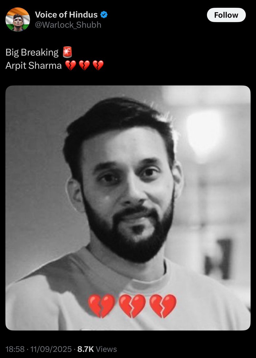 Arpit Sharma tweet media
