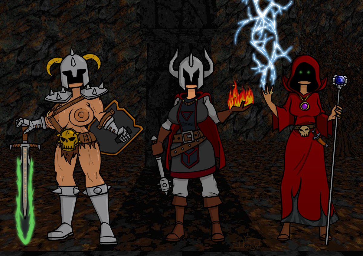 Been playing the Heretic + Hexen remaster a lot.