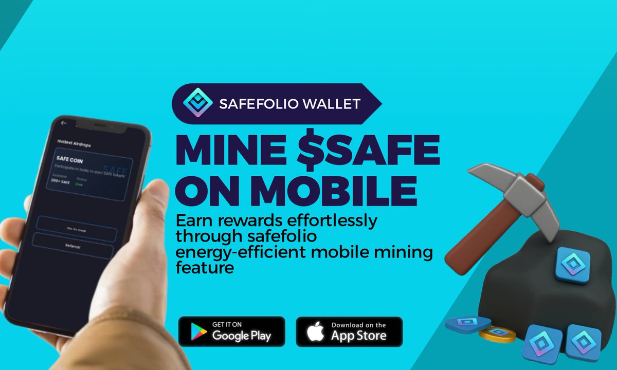 SafeFolio's tweet image. SafeFolio Wallet is LIVE on Play Store! 🚀
The wait is over, the SafeFolio Wallet app is now officially available for download on the Google Play Store 🎉📲.
👉 Download now and start interacting with your new favourite multi-chain wallet.
TO JOIN SAFEFOLIO AIRDROP:
👉 On the…
