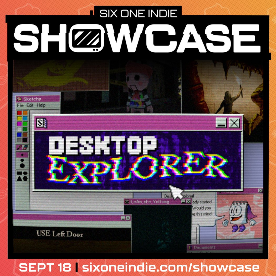 DesktopExplorer's tweet image. ✨ We’re happy to share that Desktop Explorer is part of the @SixOneIndie Showcase: Fall 2025!
📅 Streaming September 18 at 9 AM PT 🎮 Discover amazing indies + wishlist Desktop Explorer!
🔗 youtube.com/watch?v=QncfsZ…
#SixOneShowcase