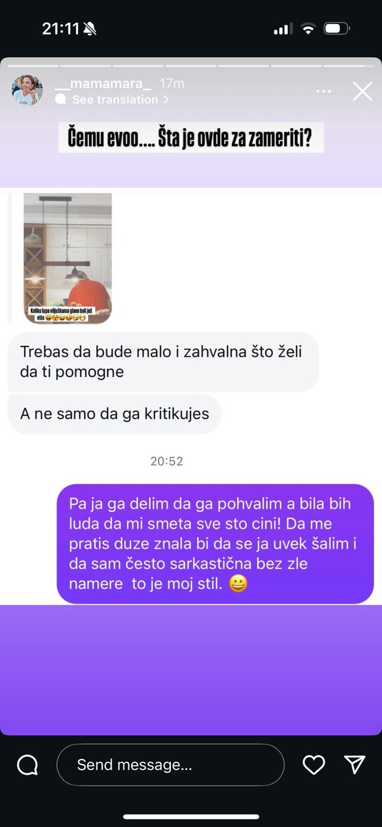 stevic_nevena's tweet photo. Eto i neko da joj kaze konacno ali ona glupa i dalje #mamamara #caosvima https://t.co/Vs637iK7bZ