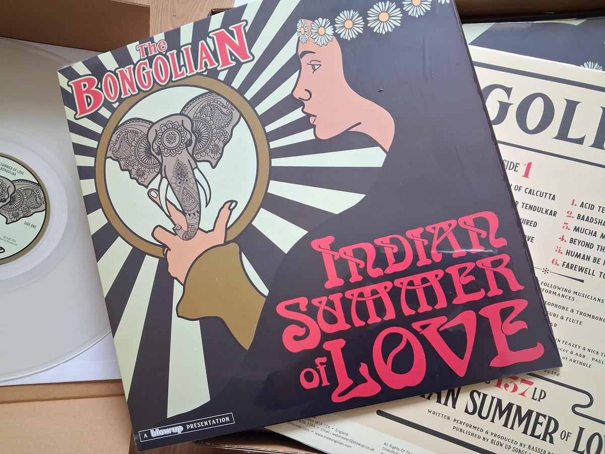 BlowUp's tweet image. The CLEAR VINYL (Limited edition 500) format of The Bongolian Indian Summer of Love has arrived at the Blow Up Records HQ. PRE-ORDER NOW! Shipping in October...

All initial direct orders to the Blow Up shop will receive a signed postcard.
Pre-order link: blowup.greedbag.com/buy/indian-sum……