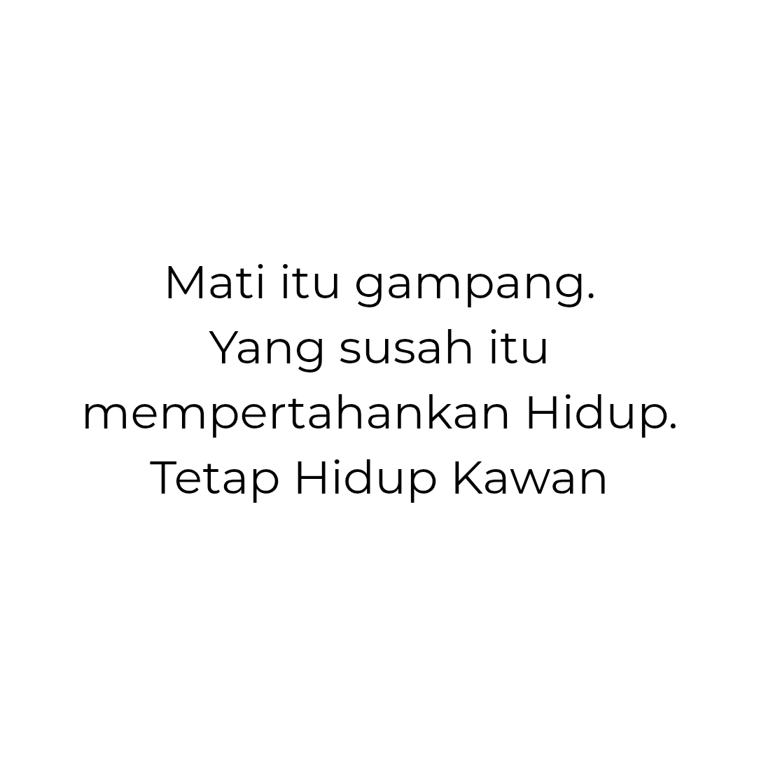 timeline_warga's tweet photo. Kobarkan semangat untuk bertahan hidup 🔥 https://t.co/Cahw5GKOXc